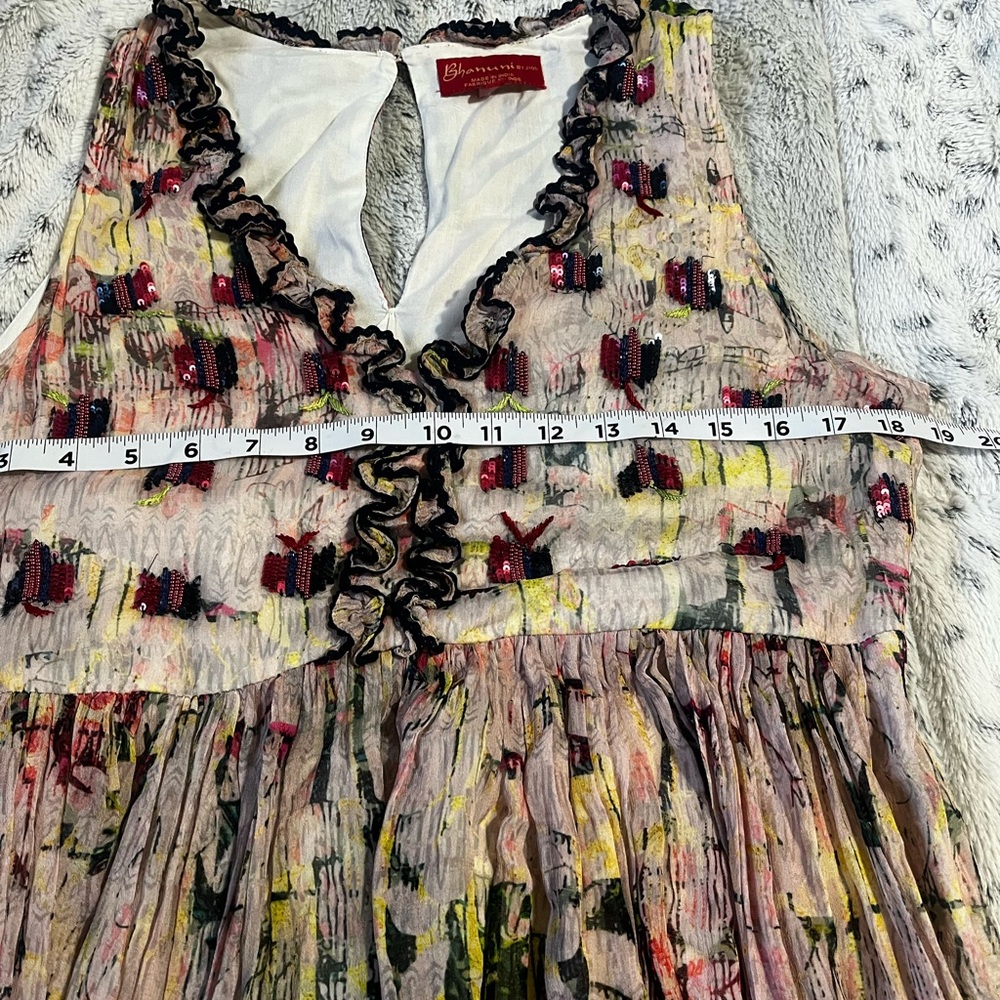 Anthropologie Bhanuni By Jyoti Carson Multicolor Tiered Maxi Dress - Picture 11 of 12